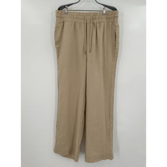 Quince Pants & Jumpsuits Quince European Linen Wide Leg Pants Sz M
